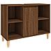 Mobile Lavabo Rovere Marrone 80x33x60 Cm In Legno Multistrato - Foto miniatura 2