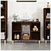 Mobile Lavabo Rovere Marrone 80x33x60 Cm In Legno Multistrato - Foto miniatura 3