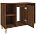 Mobile Lavabo Rovere Marrone 80x33x60 Cm In Legno Multistrato - Foto miniatura 9