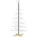Albero di Natale in Metallo con Base in Legno Nero 180 cm - Foto miniatura 6