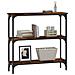 Tavolino Consolle Rovere Fumo 75x22,5x75 Cm Legno Multistrato - Foto miniatura 3