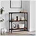 Tavolino Consolle Rovere Fumo 75x22,5x75 Cm Legno Multistrato - Foto miniatura 1