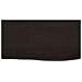 Piano Bagno Marrone Scuro 60x30x2 cm Legno Massello Trattato - Foto miniatura 3