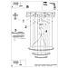 Sollux Lighting Lampadario Rio 3 55/78/110 Bianco Led 3000k Th. 215 - Moderno Lampadario Bianco 150x110x110 Cm - Foto miniatura 5