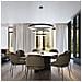 Sollux Lighting Lampadario Rio 3 55/78/110 Bianco Led 3000k Th. 215 - Moderno Lampadario Bianco 150x110x110 Cm - Foto miniatura 1