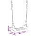 Seggiolini Per Altalena Con Corde 2 Pz Blu 38x16 Cm Pe - Foto miniatura 4