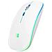 Mouse Bluetooth Wireless Ratón Inalámbrico Bluetooth + Rf Rgb Led Dual Flat Mouse White - Foto miniatura 1