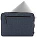 Custodia Per Macbook Pro 14"" Compatta Sleeve Woolenex Con Tasca Zip, Blu Marine - Foto miniatura 2