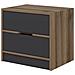Molde Comodino Legno E Grigio Con 2 Cassetti - Foto miniatura 7