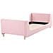 Letto Per Bambini Bouclé Laye 90 X 200 Cm Rosa - Foto miniatura 3