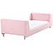 Letto Per Bambini Bouclé Laye 90 X 200 Cm Rosa - Foto miniatura 8