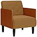 Divano Sedia con Braccioli Marrone 55 cm in Velluto - Foto miniatura 1