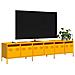 Mobile Tv Giallo Senape 202x39x43,5cm Acciaio Laminato A Freddo - Foto miniatura 1