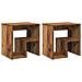 Comodini Legno Antico 2 Pz 40x30x40 Cm In Legno Multistrato - Foto miniatura 2