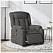 Poltrona Reclinabile Massaggio Elettrica Grigio Scuro Tessuto - Foto miniatura 2