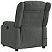 Poltrona Reclinabile Massaggio Elettrica Grigio Scuro Tessuto - Foto miniatura 5