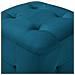 Pouf 2 Pz Blu 30x30x30 Cm In Velluto - Foto miniatura 4