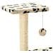 Albero Per Gatti E Tiragraffi Sisal 65 Cm Zampe Stampate Beige - Foto miniatura 3