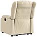 Poltrona Alzapersona Reclinabile Crema in Tessuto - Foto miniatura 4