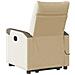 Poltrona Alzapersona Massaggiante Elettrica Crema in Tessuto - Foto miniatura 7