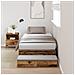 Struttura letto con contenitore in legno antico 100x200 cm - Foto miniatura 2