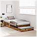 Struttura letto con contenitore in legno antico 100x200 cm - Foto miniatura 5