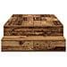 Struttura letto con contenitore in legno antico 100x200 cm - Foto miniatura 8