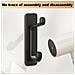 Ganci Adesivi Marroni, Set Da 5: Soluzione Di Stoccaggio Versatile Per Bagno, Cucina E Altro Black - Foto miniatura 4