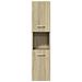 Set Mobili da Bagno 4 pz Rovere Sonoma in Legno Multistrato - Foto miniatura 7