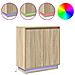 Credenza Rovere Sonoma 71 x 34.5 x 75 cm Legno multistrato - Foto miniatura 4