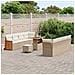 Set Divano da Giardino 11 pcs beige e panna 90 x 55 x 71 cm - Foto miniatura 3