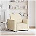 Divano Letto Singolo Crema 90 x 165 x 87 cm Tessuto - Foto miniatura 2
