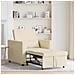 Divano Letto Singolo Crema 90 x 165 x 87 cm Tessuto - Foto miniatura 3