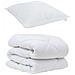 Set Coperta Invernale 2 pcs Bianco 135 x 200 cm Microfibra - Foto miniatura 1