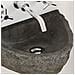 Lavabo a parete Grigio (30-37) x (25-30) x 12 cm - Foto miniatura 3