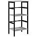 Libreria Grigio Sonoma 40 x 29,5 x 81 cm Legno multistrato - Foto miniatura 1