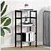 Libreria Grigio Sonoma 40 x 29,5 x 81 cm Legno multistrato - Foto miniatura 2