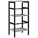 Libreria Grigio Sonoma 40 x 29,5 x 81 cm Legno multistrato - Foto miniatura 6