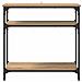 Tavolo consolle Rovere artigianale 75 x 29 x 75 cm - Foto miniatura 5