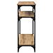 Tavolo consolle Rovere artigianale 75 x 29 x 75 cm - Foto miniatura 6