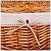 Set Composto Da Portabiancheria E Due Cestini In Vimini Foderati Marroni - Foto miniatura 4