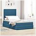 Letto con contenitore e materasso Blu Scuro 120 x 200 cm - Foto miniatura 2