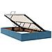 Letto con contenitore e materasso Blu Scuro 120 x 200 cm - Foto miniatura 6