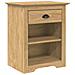 Armadio da Notte BODO Marrone miele 53 x 38,5 x 67 cm - Foto miniatura 1