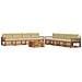 Set di divani da esterno con cuscino 9 pcs Naturale e Beige - Foto miniatura 1