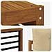 Set di divani da esterno con cuscino 9 pcs Naturale e Beige - Foto miniatura 6