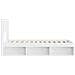 Struttura del letto con stoccaggio e testata Bianco 90 x 200 cm - Foto miniatura 6