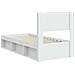 Struttura del letto con stoccaggio e testata Bianco 90 x 200 cm - Foto miniatura 7