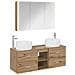 Set di mobili per il bagno 4 pcs Rovere Artigianale - Foto miniatura 1