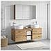 Set di mobili per il bagno 4 pcs Rovere Artigianale - Foto miniatura 2